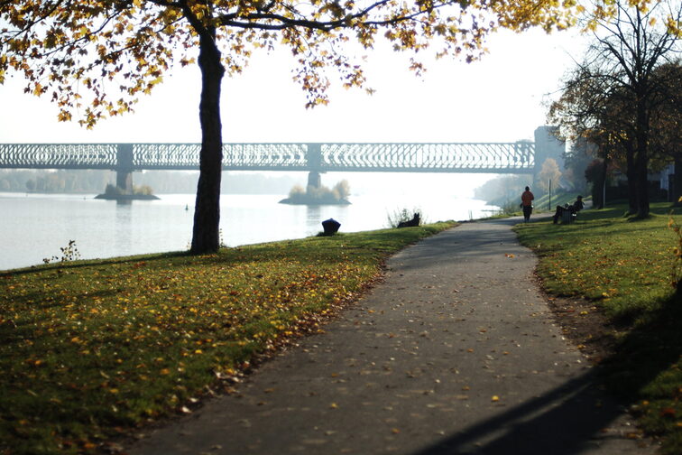 Section of the three-bridge walk, Winterhafen