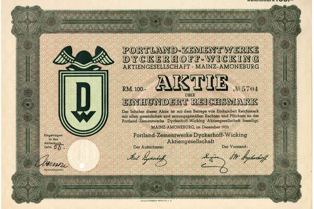 Portland-Zementwerke Dyckerhoff-Wicking AG, Mz-Amoeneburg