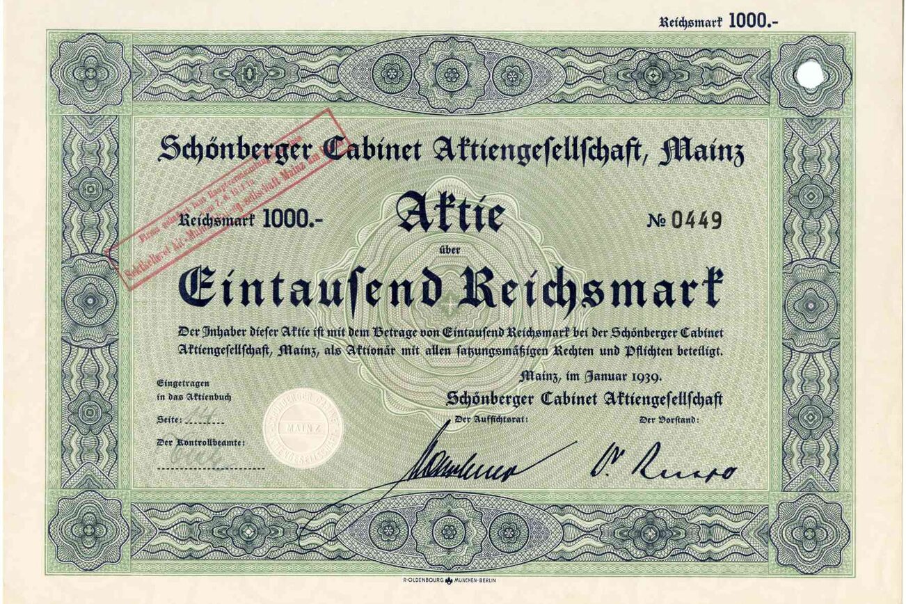 Schoenberger Cabinet AG Mz