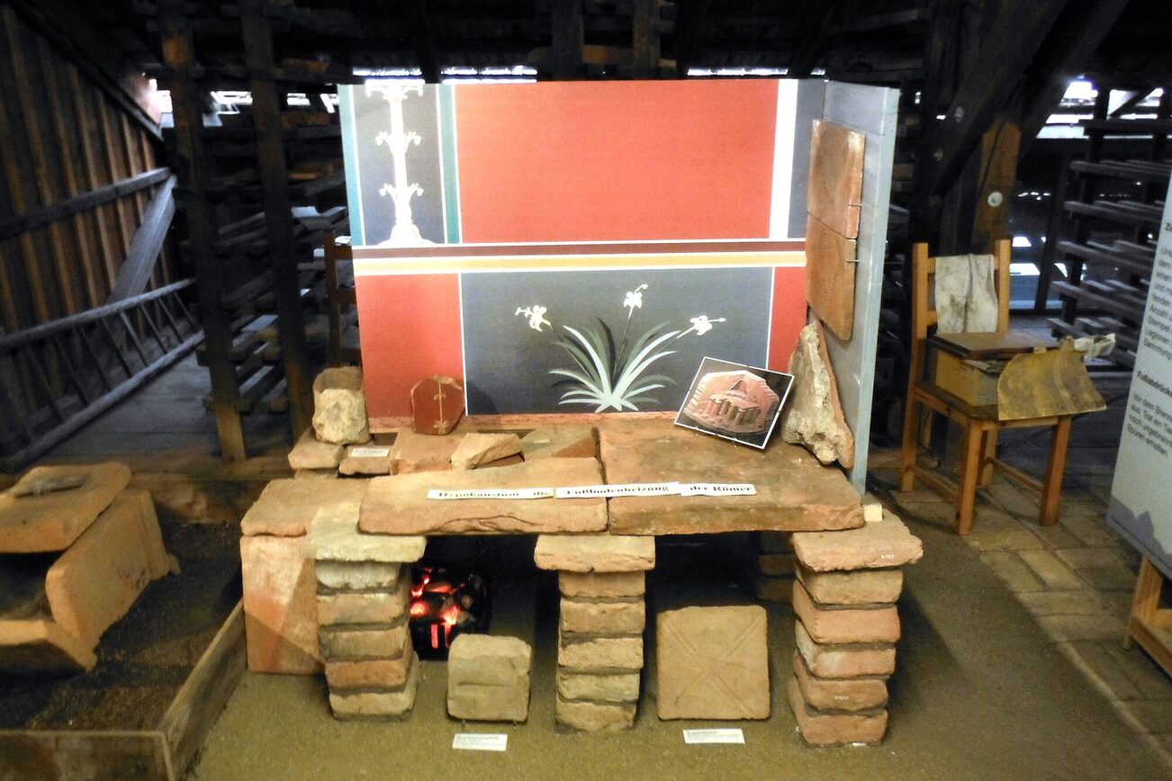 Hypokaustenanlage im Ziegeleimuseum
