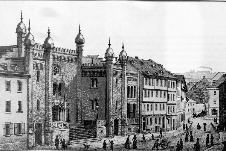 Ehemalige liberale Synagoge von 1853 in der Vorderen Synagogengasse
