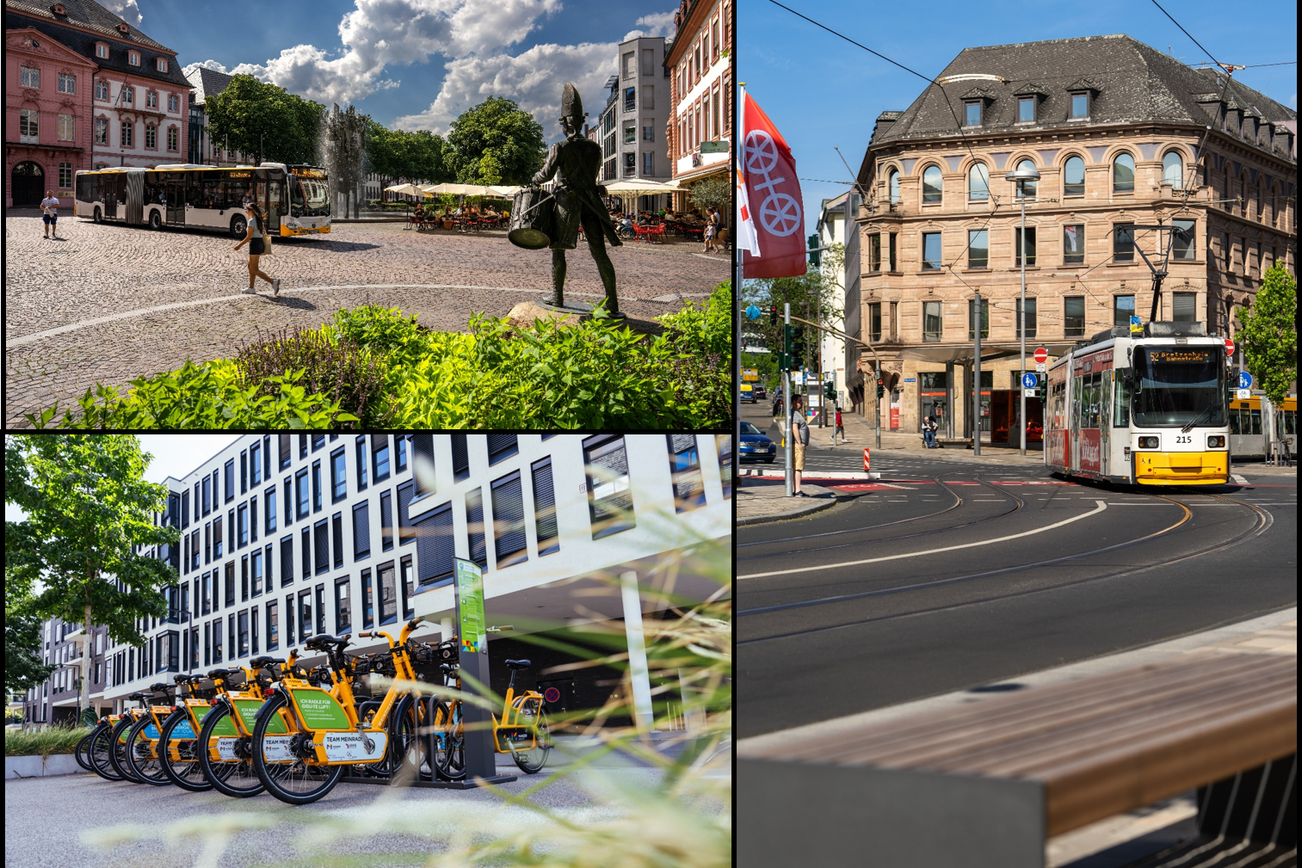 Collage Trafic de proximité à Mayence
