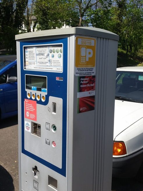 Máquina expendedora de tickets de aparcamiento