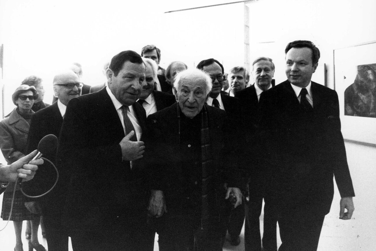 Jockel Fuchs, Marc Chagall and Monsignor Klaus Mayer in Nice