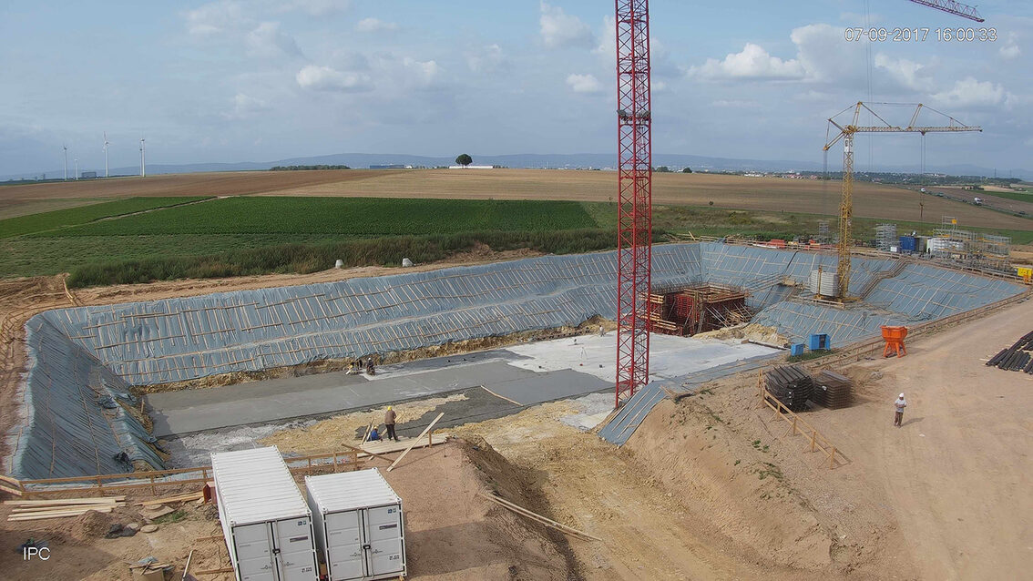 Construction d'un nouveau bassin de rétention des eaux pluviales à Ebersheim