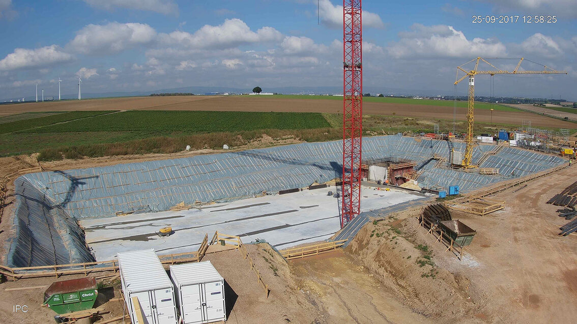 Construction d'un nouveau bassin de rétention des eaux pluviales à Ebersheim