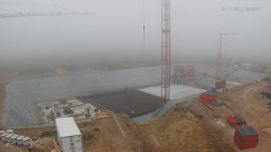 Construction d'un nouveau bassin de rétention des eaux pluviales à Ebersheim Novembre 2017