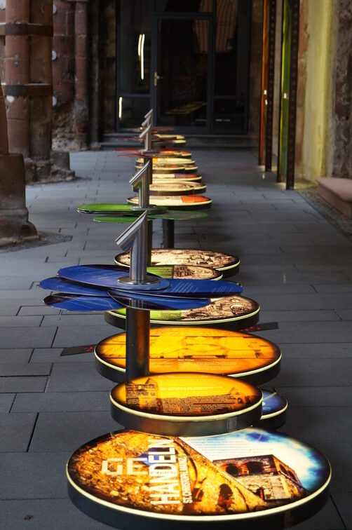 Mémorial de St-Christophe, panneaux d'information