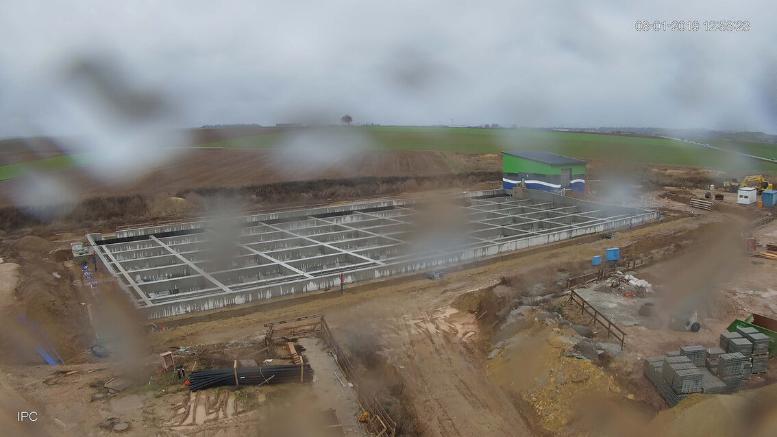 Chantier du bassin de rétention des eaux pluviales 2019