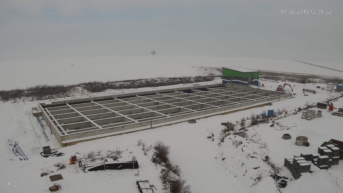 Chantier du bassin de rétention des eaux pluviales 2019