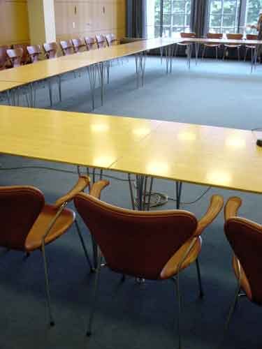 Ви можете побачити кімнату для переговорів у ратуші Майнца