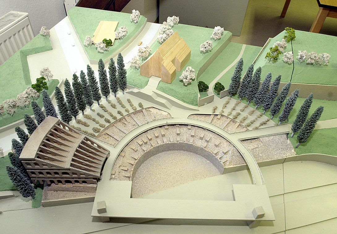 Modell des Römischen Bühnentheaters