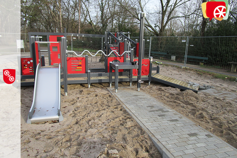 Foto del nuevo equipamiento de juegos en Hartenbergpark