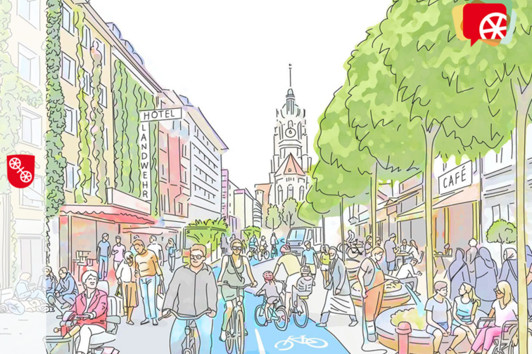 Ескіз літньої вулиці