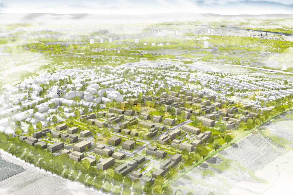 1. nagroda - Hechtsheimer Höhe - Widok z południowego wschodu