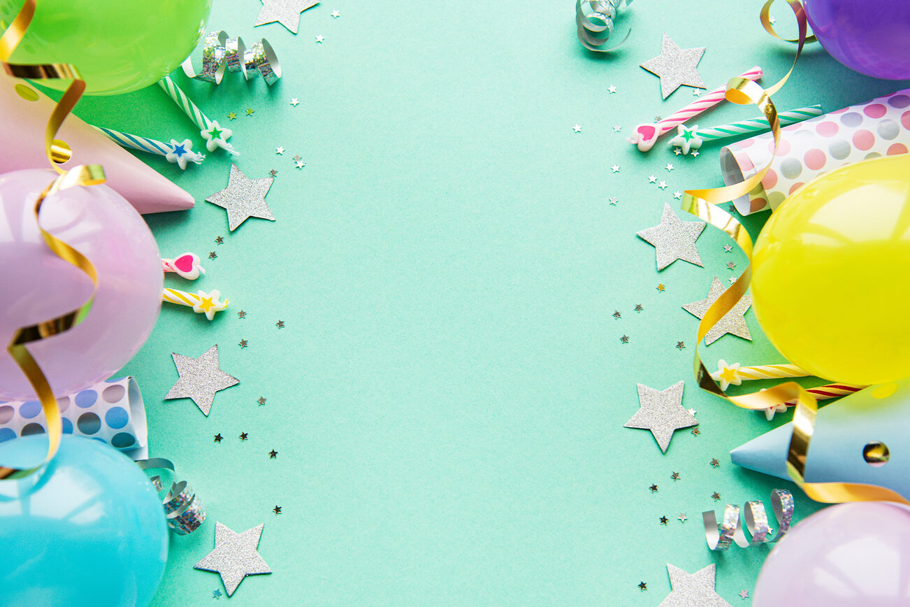 Ballons et confettis