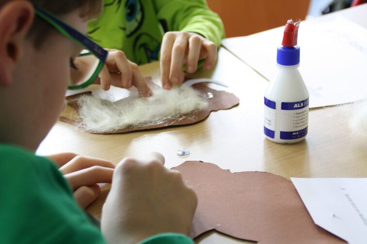 Les enfants au Musée d'histoire naturelle