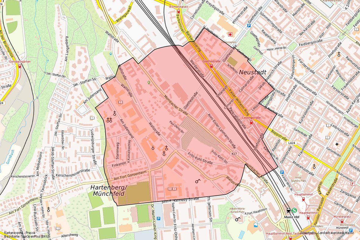 Rayon d'évacuation