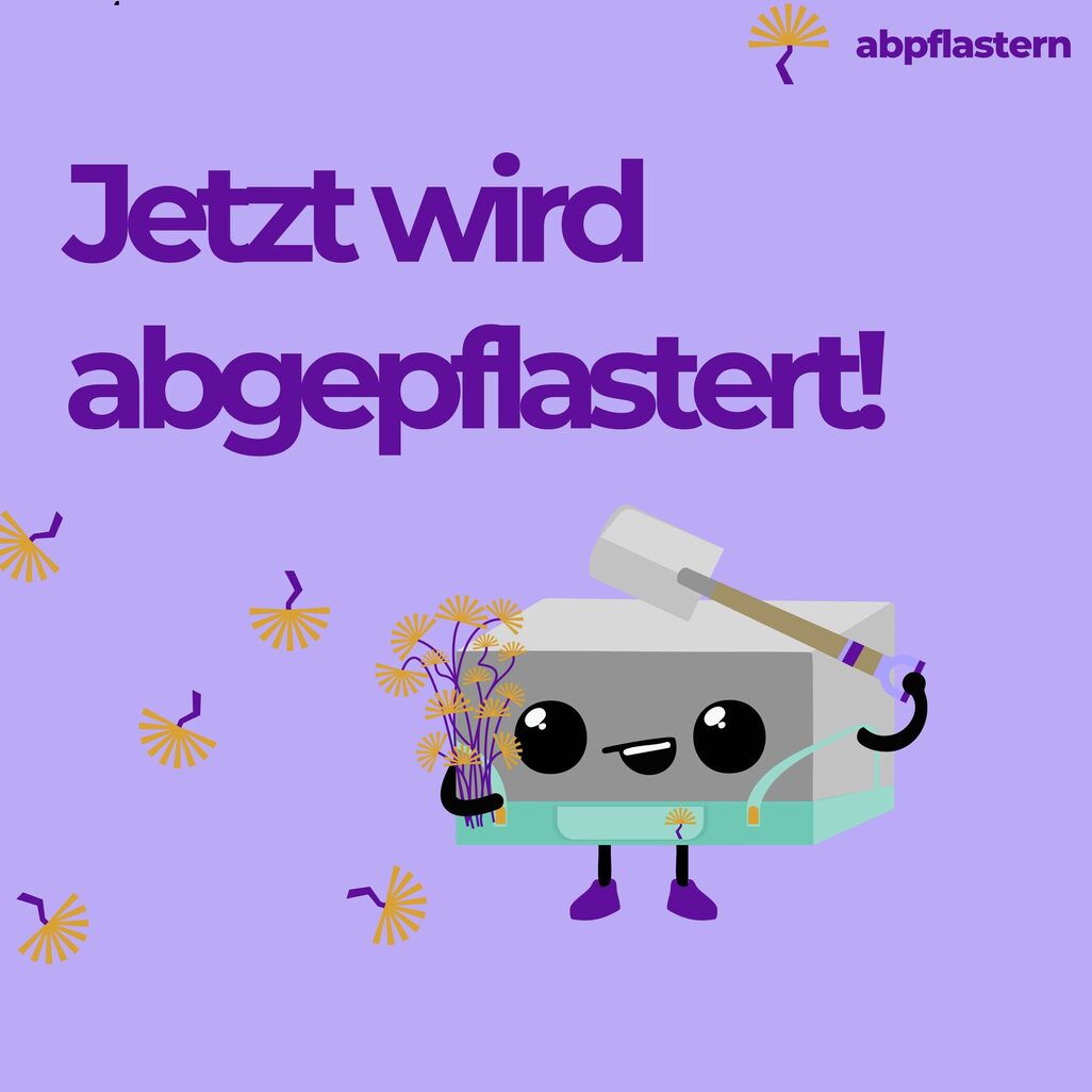 Kürekli ve çiçekli taş