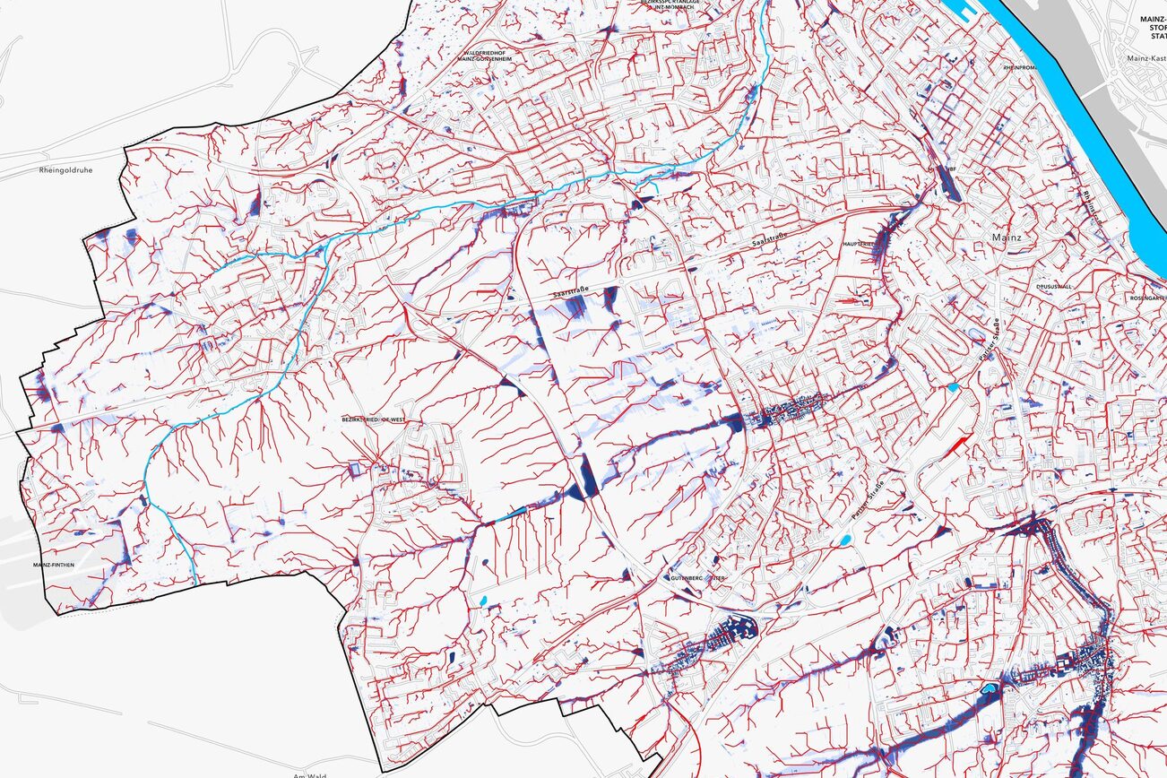 Themenkarte Starkregen