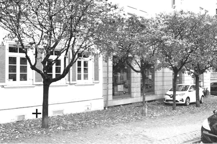 Stok fotoğraf Holzhofstraße köşe Schönbornstraße