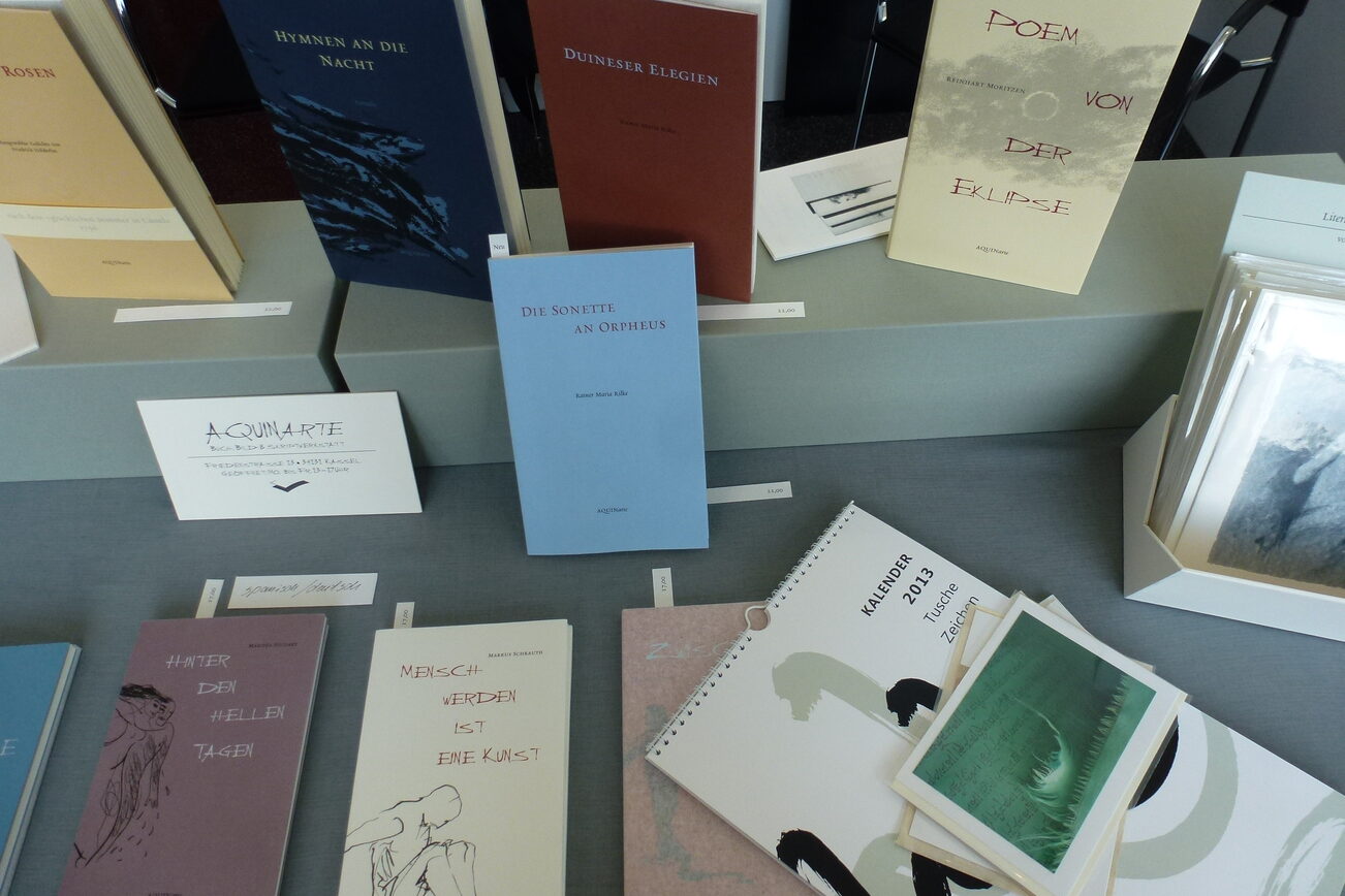 Libri alla mini fiera della stampa di Magonza