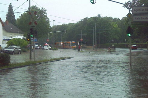 Fortes pluies à Mayence
