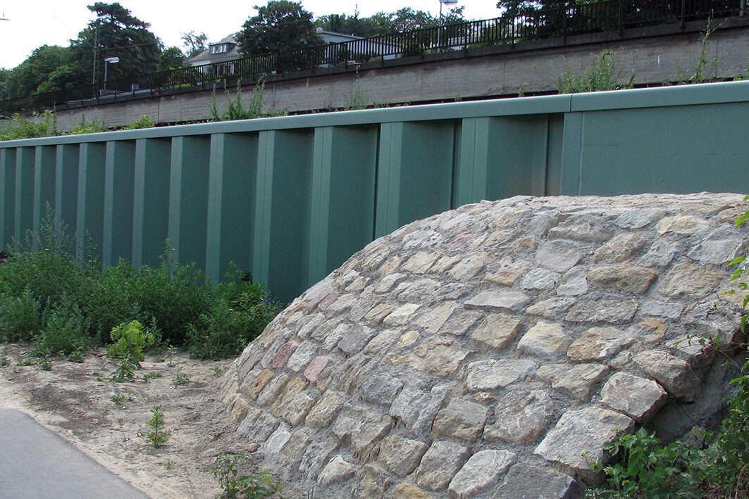 Le mur de protection contre les inondations terminé Mainz-Süd