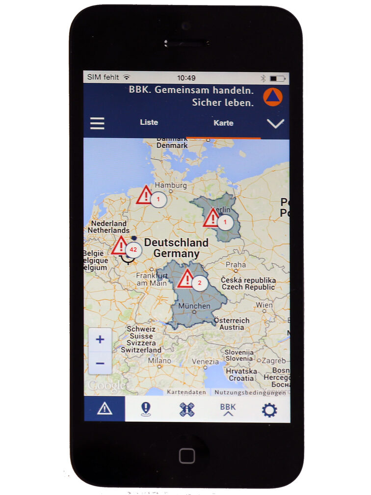 Visualizzazione della mappa in NINA